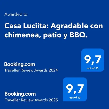 Casa Luciita: Agradable Con Chimenea, Patio Y Bbq.